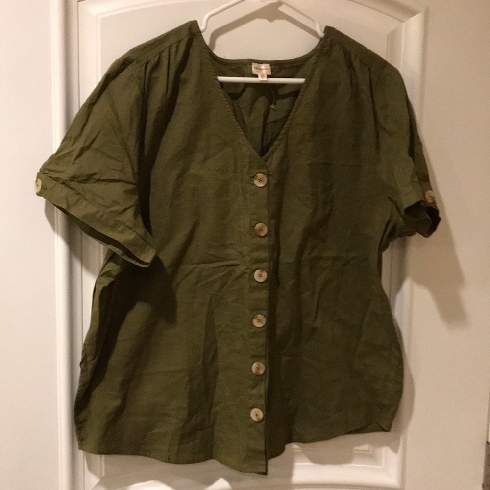 DIZZY GAL button down shirt size 2X